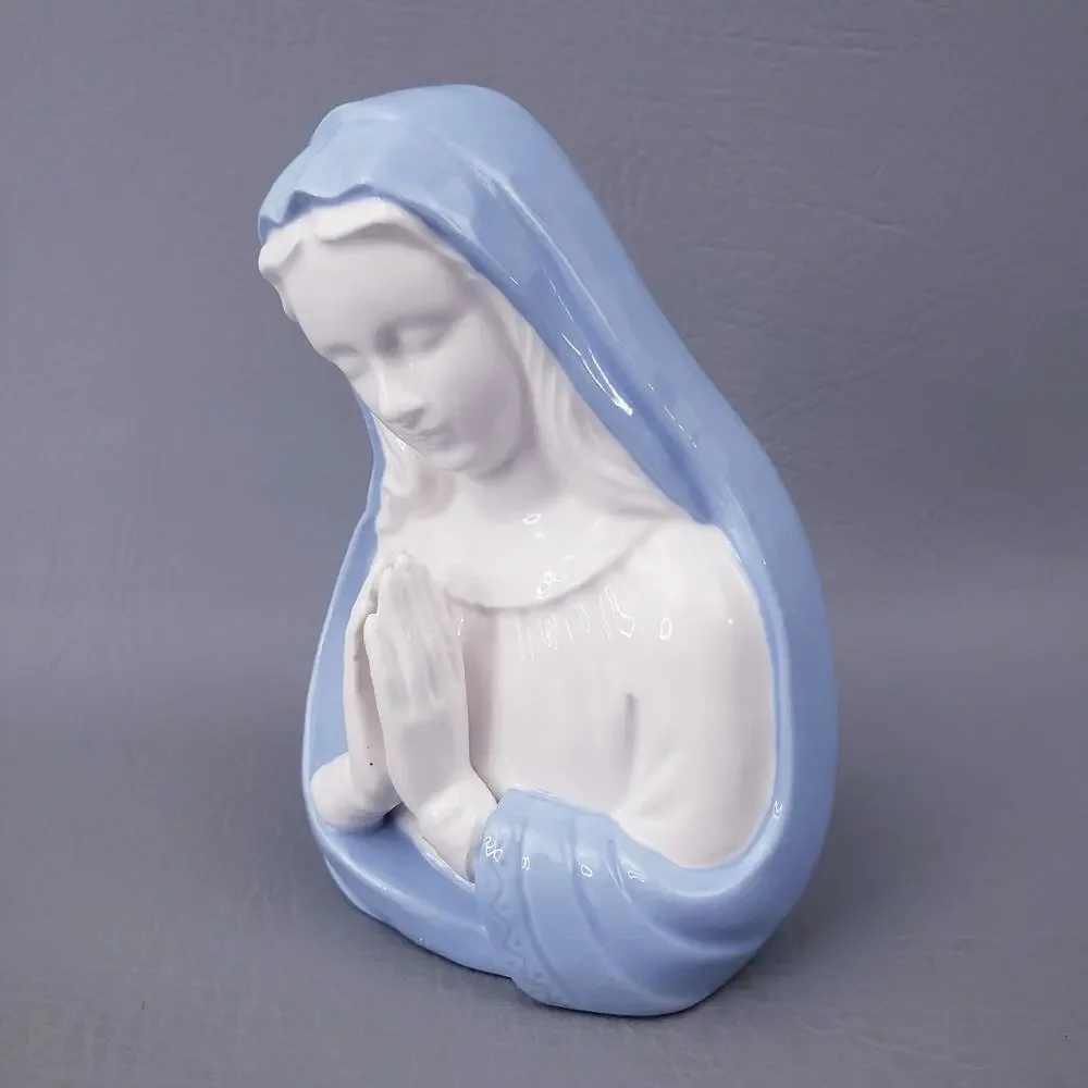 Vintage Reubens Ceramic Blessed Mother Virgin Mary Praying Head Vase Planter